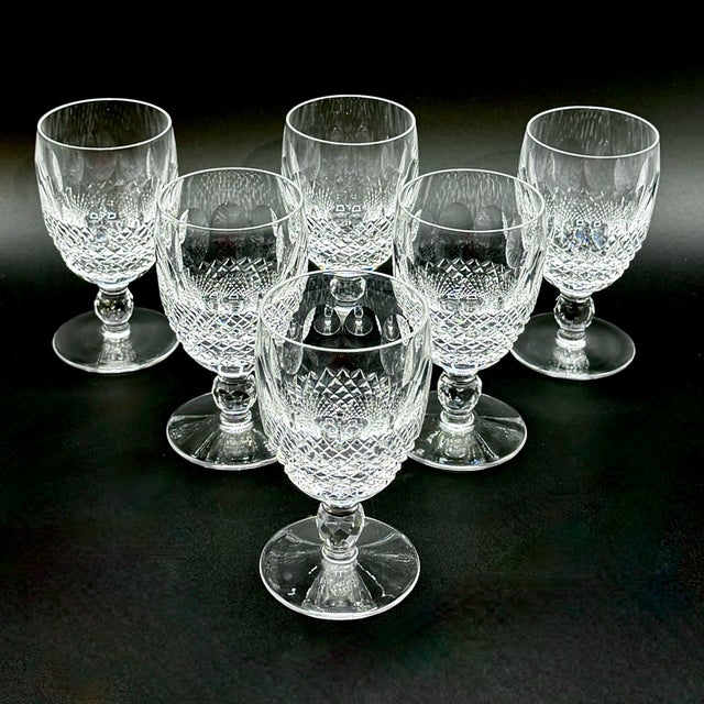 Waterford Crystal Colleen Short Stemmed Wine Glass Goblets, 1960s, Set of 6 For Sale - Image 6 of 13