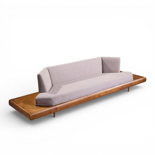 Adrian Pearsall for Craft Associates 2006-S Mid Century Walnut Sofa For Sale - Image 9 of 9