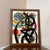 Peter Keil Early 21st Century Peter Keil Miro Style Abstract Colorful Painting, Framed For Sale - Image 4 of 11