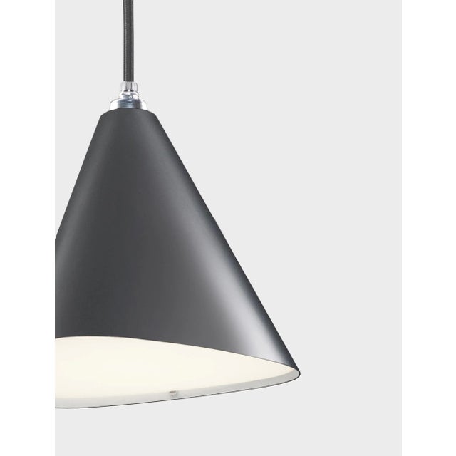 Mid-Century Modern Daniel Becker 'Emily Iii' Pendant Lamp in Anthracite for Moss Objects For Sale - Image 3 of 13