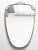 Vintage 1950s shield mirror recalls the essential and refined design of the great designer Gio Ponti - Top Design - Year:...