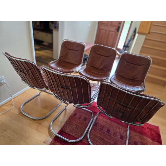 Italian Mid-Century Modern Style Dining Room Chairs For Sale In Philadelphia - Image 6 of 13
