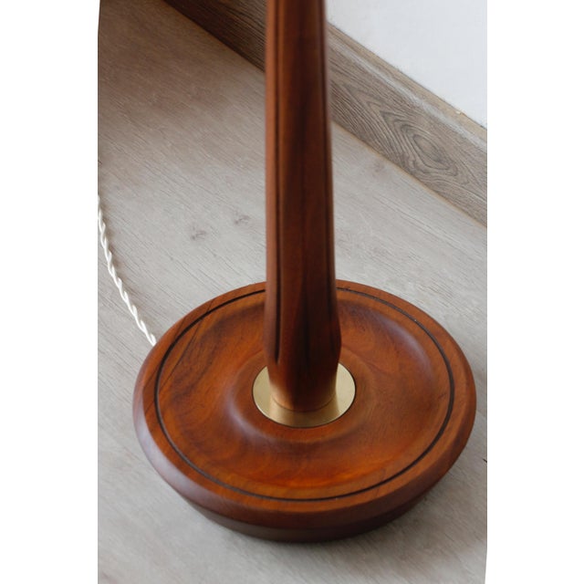 Vintage Teak and Brass Floor Lamp, 1960s For Sale - Image 6 of 17