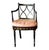 Black Regency Style Painted Armchairs, a Pair For Sale - Image 8 of 16