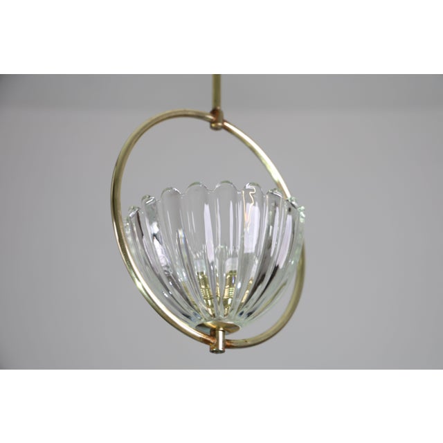 1950s Art Decò Barovier E Toso Pendant Light For Sale - Image 6 of 14