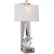 Paladin Tall Obelisk Sconce in Crystal and Polished Nickel with Natural Percale Shade Designer: Chapman & Myers Height:...