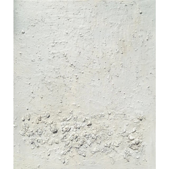 2020s 24" X 28" 'California Beach' # 1 - Natural Palette Abstract Relief Seascape / Seaside / Marine Oil Painting / Earth Tones / Pacific Ocean For Sale - Image 5 of 10