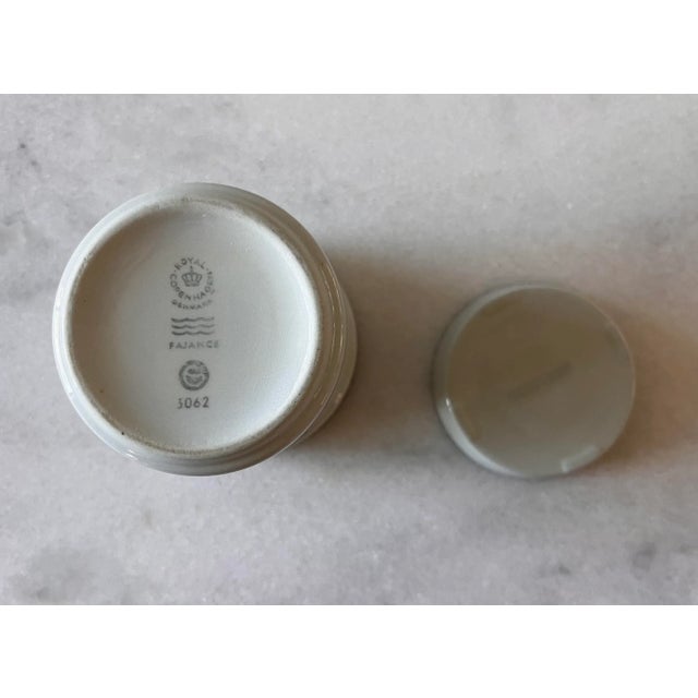 Ceramic Royal Copenhagen Fajance Blue Line Creamer With Lid For Sale - Image 7 of 8