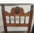 Wood Baroque Style Carved Wood and Leather Seat Side Chair, Circa 1920s For Sale - Image 7 of 9