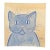 Original Watercolor by CL Auker, the Expectant Cat For Sale