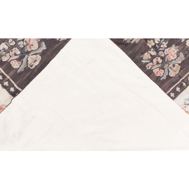 Antique Bessarabian Kilim Rug, Handwoven Floral Tapestry For Sale In New York - Image 6 of 8