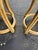 Mid 20th Century Vintage McGuire Style Rattan Counter Stools in Bouclé, a Pair For Sale - Image 5 of 7