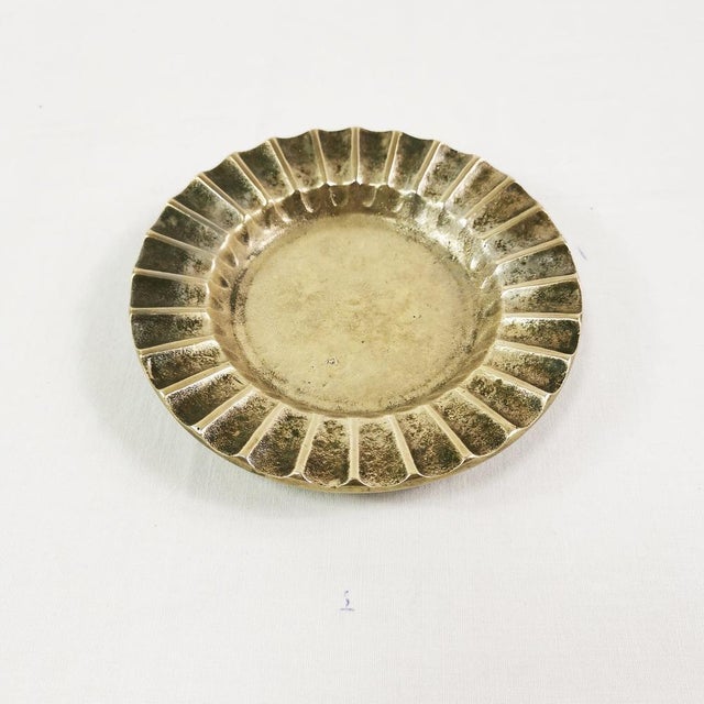 Metal Art Deco Brass Ashtray, Denmark, 1950s For Sale - Image 7 of 8