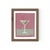 Beatrice the Martini by Willa Heart in Walnut Frame, Mini Art Print For Sale