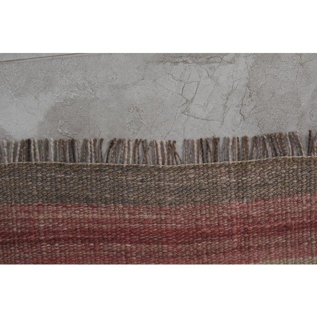 Tribal Flat Woven Turkish Striped Kilim Runner 2'6'' X 20'6'' For Sale - Image 11 of 13