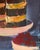 Vintage Still Life Oil Painting: Cake & Cherries, Ukrainian Art 50-40 For Sale - Image 6 of 6