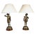 Vintage Cavalier Table Lamps with Shades - a Pair For Sale
