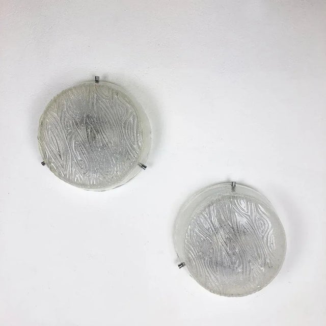 Article: Set of two Wall light sconces Origin: Germany Age: 1970s This set of two modernist lights was produced in Germany...