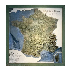Relief Map of France, 1934