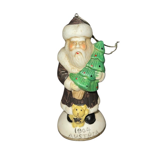 1990s Vintage Santa Claus From Around the World Christmas Ornaments - Set of 4 For Sale - Image 5 of 7