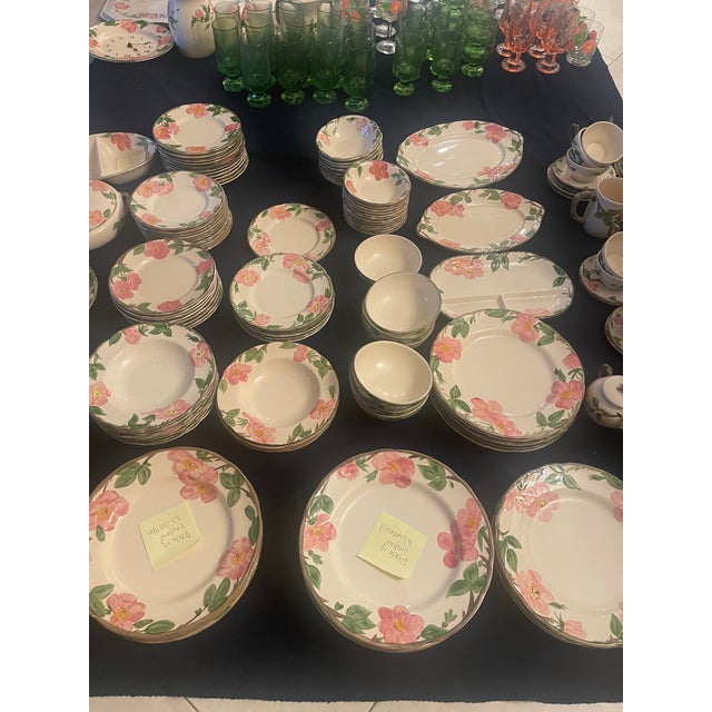 Rare Vintage Ultimate Hostess Lot: 194-Pc Franciscan Desert Rose, 31-Pc Tiffin Madeira Glassware & 11-Pc Pristine Lenox Tyler Fine China For Sale - Image 13 of 13
