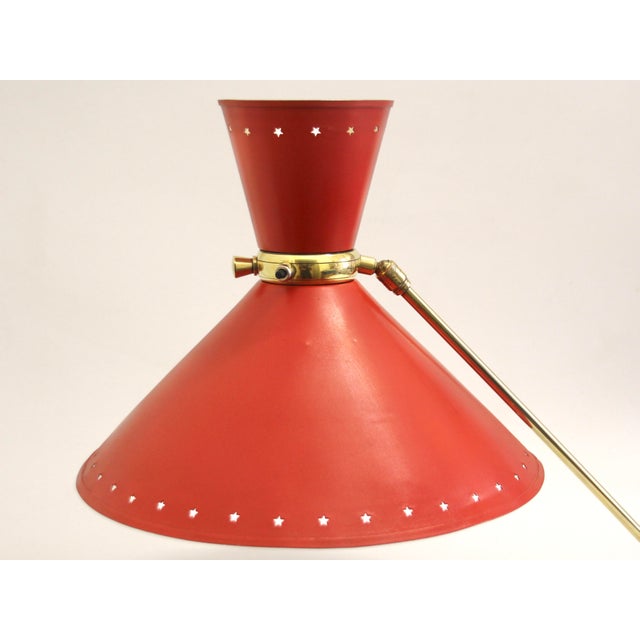 French Swing Arm Wall Light by Rene Mathieu for Lunel, 1950s For Sale - Image 9 of 18