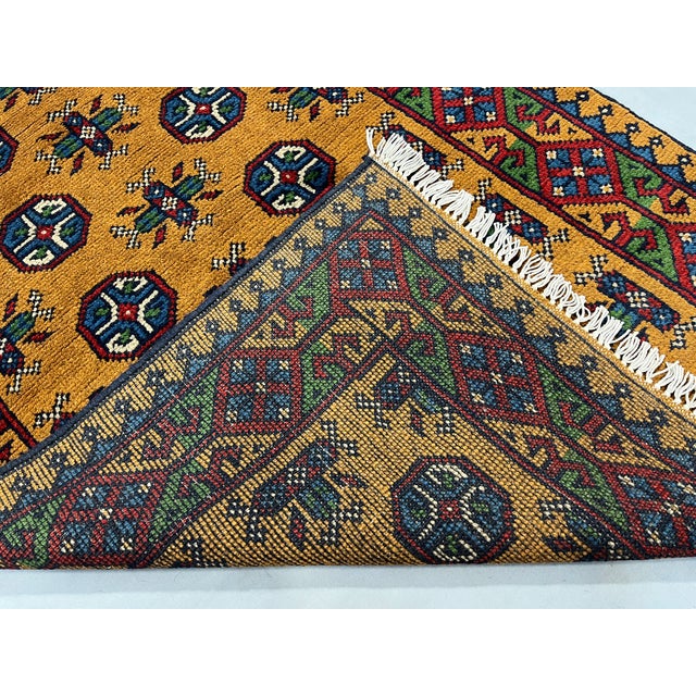 Terracotta Brown Turkmen Tribal Wool Runner Rug, 2'10" X 16' For Sale - Image 13 of 13