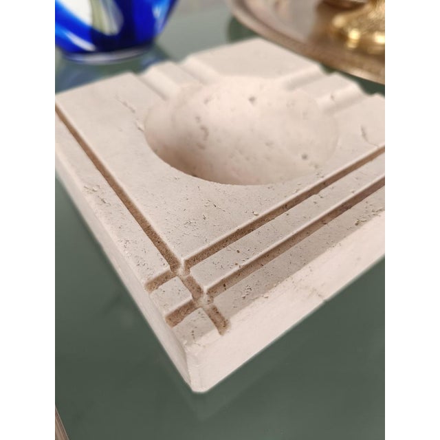 Mid-Century Modern Mid-Century Travertine Ashtray in the style of Fratelli Mannelli, Italy, 1970s For Sale - Image 3 of 12