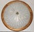 Vintage Ceiling Lamp with Pine Wood Frame and Segmented, Curved Ice Glass Shade, 1980s For Sale - Image 6 of 7