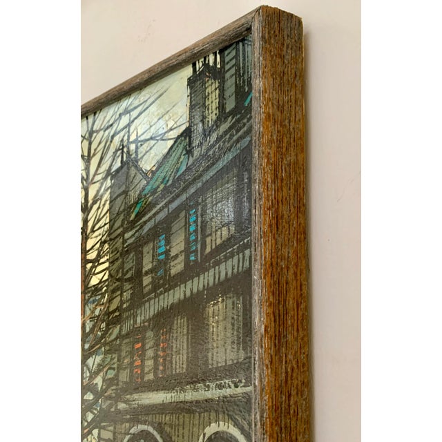 Textile Mid-Century Paris Cityscape by Sordan For Sale - Image 7 of 9