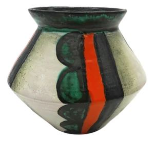Art Deco Ceramic Vase by Friedrich Goldscheider for Goldscheider Manufactory, Vienna, Austria, 1930s