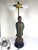 Vintage 1940s Monk Figurine Lamp With String Shade For Sale - Image 4 of 11