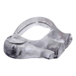 Vintage Elephant Cup in Glass For Sale