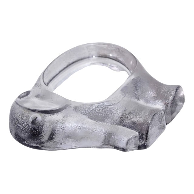 Vintage Elephant Cup in Glass For Sale