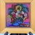 Traditional Mid-20th Century Naïve Folk Art Floral Still Life Painting in Gold Wood Frame For Sale - Image 3 of 5
