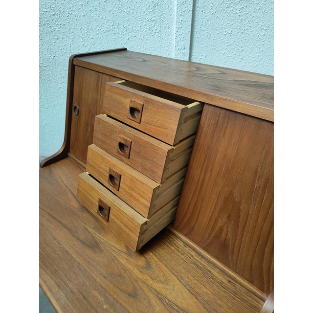 1970s Mid-Century Teak Vanity Desk For Sale - Image 5 of 11