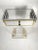 1970s Vintage Acrylic Glass Nightstand with Mirrored Shelf For Sale - Image 5 of 5