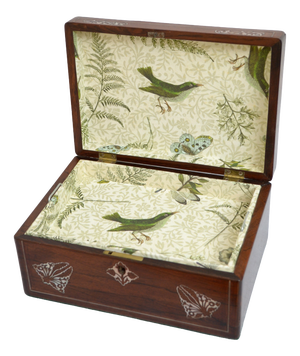 Victorian Rosewood Jewellery Box with Tray, 1840