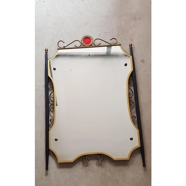 Italian Dressing Table with Mirror, 1950s, Set of 2 For Sale - Image 4 of 5