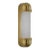 Brushed Brass With Matt Opal Glass Bathroom Wall Light For Sale