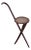 Late 19th Century Late Victorian Bent Oak Folding Chair W/ Cane Seat by Gebrüder Thonet For Sale