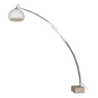 Vintage Italian Extendable Arc Floor Lamp, 1970 For Sale
