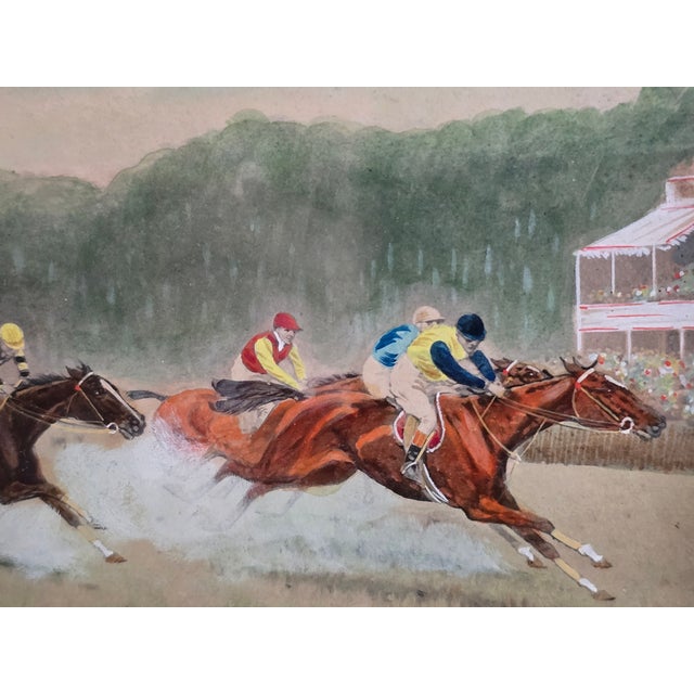 1800's Box With Original Art on Lid For Sale - Image 4 of 11