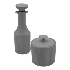 Mid Century Modern Arzberg Corked Pitcher & Lidded Jar- 2 Pieces