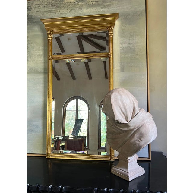 Empire Style Pier Mirror, C. 1960's For Sale - Image 4 of 10