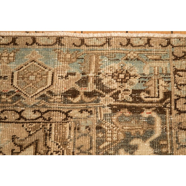 Vintage Distressed Heriz Square Carpet - 7'1" x 7'3" For Sale - Image 10 of 10