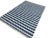 Textile Handmade Cotton Small Chevron Rug, Blue And White - 8'x10' For Sale - Image 7 of 7
