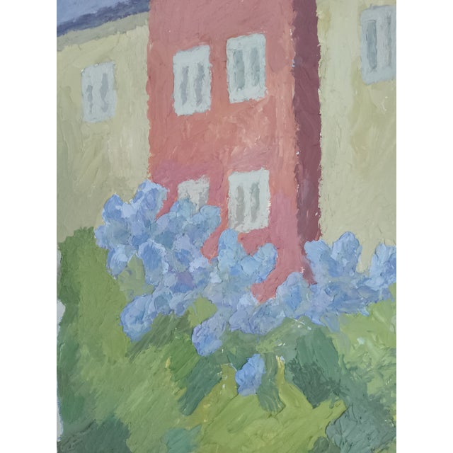1980s Modernist Swedish Landscape Painting by Arne Granhall 1983 For Sale - Image 5 of 18