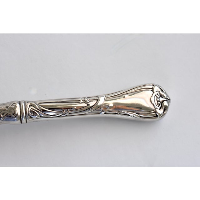 1900s Reed & Barton 1904 Art Nouveau Silverplated Serving Set, Ernest Meyers - 3 Piece For Sale - Image 9 of 16