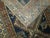 Early 20th century tribal inspired antique Caucasian Kazak rug, predominantly blues and cream The Caucasian nomad wove...